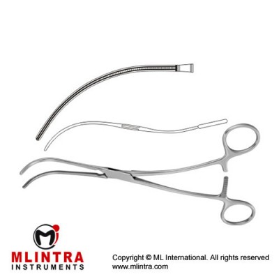 De Bakey Atrauma Peripheral Vascular Clamp Stainless Steel, 19.5 cm - 7 3/4"